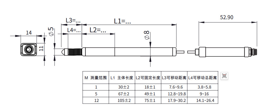 光栅位移传感器(图1)